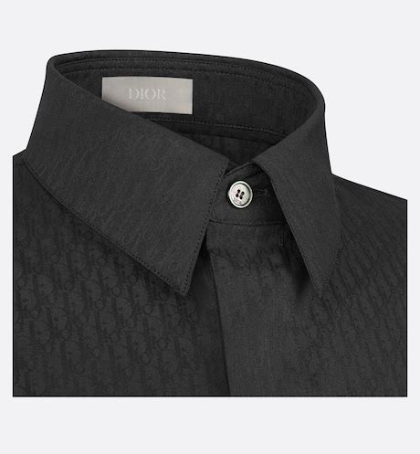 Chemise Dior Oblique Jacquard de coton noir 